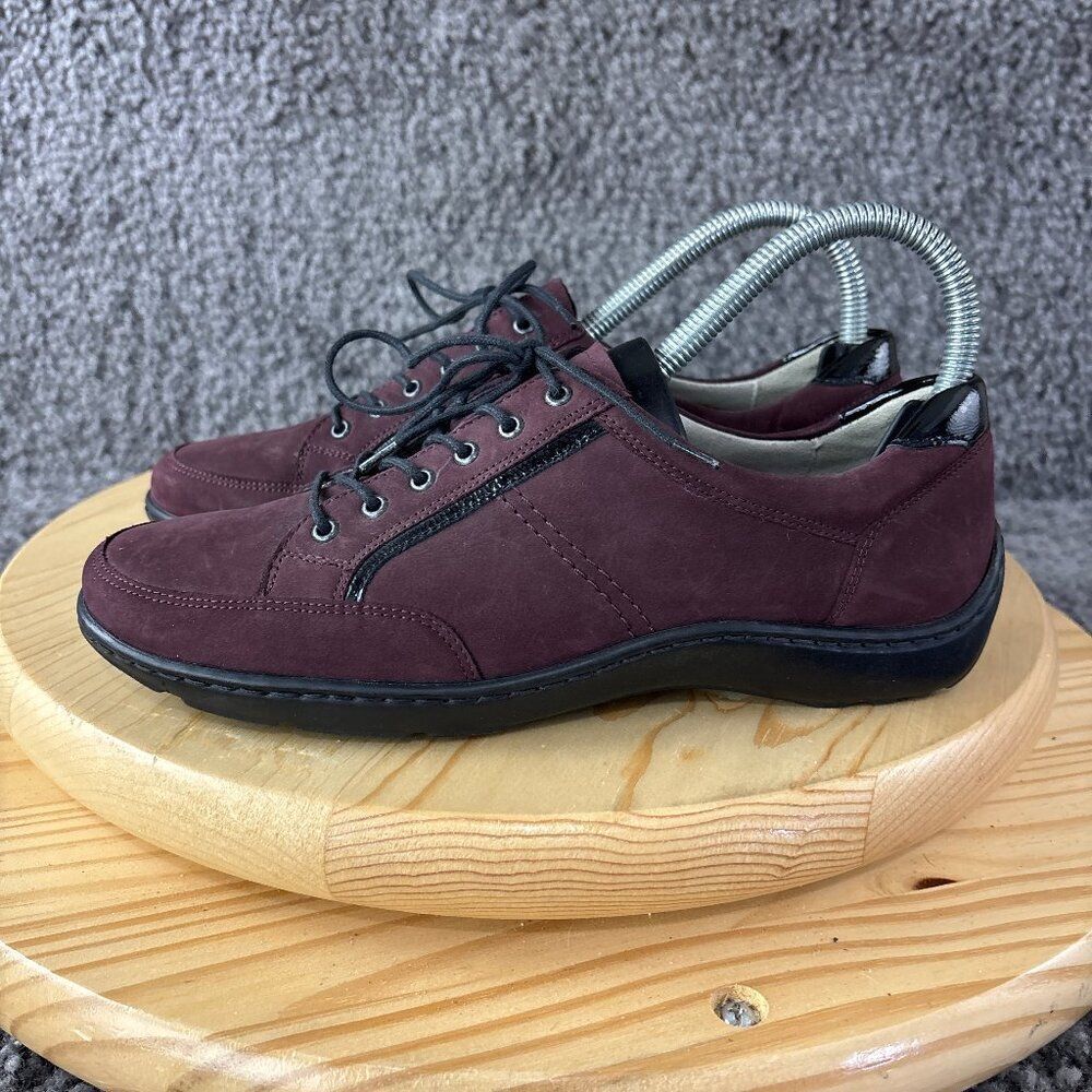 Waldlaufer Jasmine Henni Oxford Womens Size 6.5 Nubuck Leather Red Casual Shoes